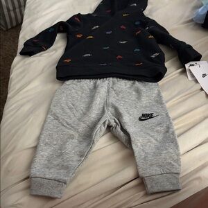 Nike Kids Grey Logo Joggers